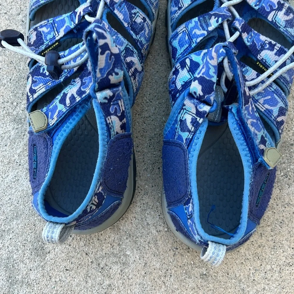 KEEN Kids Newport H2O Blue Camo Water Sandal Size 4